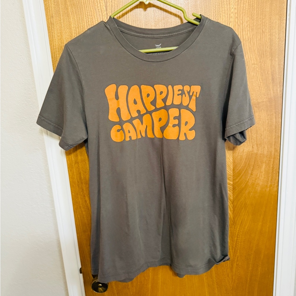 Charcoal 'Happiest Camper' Women's Tee